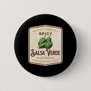 Spicy Salsa Verde Halloween Familie Matching Costu Button