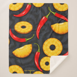 Spicy Slice - Pineapple Empire Design Sherpadecke