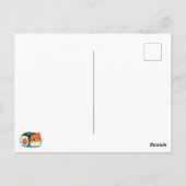 Spicy Tuna Cat - Thunfisch Feisty & Spicy Postkarte (Rückseite)