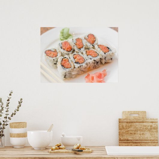 Spicy Tuna Roll Sushi Poster (Küche)