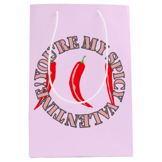 Spicy Valentine Geschenktasche Mittlere Geschenktüte (Vorderseite)