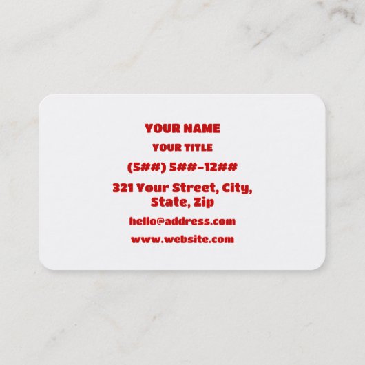 SPICY VISITENKARTE (Rückseite)