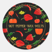 Spicy Warm Scent Handmade Wax Melts Runder Aufkleber (Vorderseite)