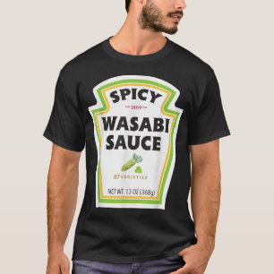 Spicy Wasabi Sauce Flaschenetikett Funny Halloween T-Shirt