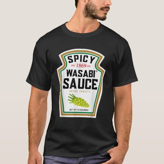 Spicy Wasabi Sauce Halloween Costume Matching Coup T-Shirt (Vorderseite)
