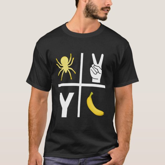Spider 2 Y Banana Football Liebt amerikanisches Gf T-Shirt (Vorderseite)