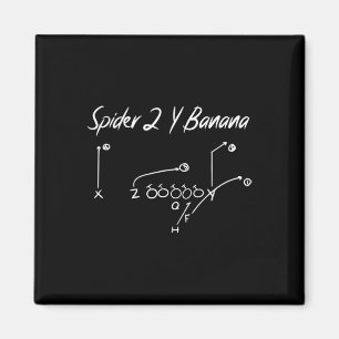 Spider 2 Y Bananen-Diagramm Fußball-Strategie 1 Magnet
