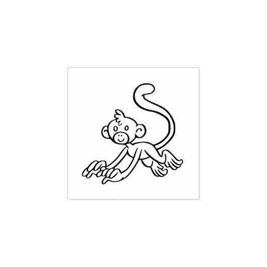 Spider-Affe Gummistempel (Prägung)