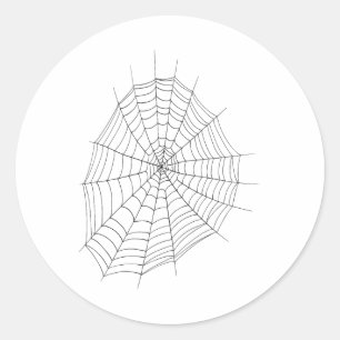 Spider and Spider Web-Kostüme Shirt Halloween leic Runder Aufkleber