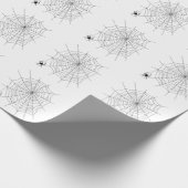 Spider and Spider Web Simple Muster Halloween Geschenkpapier (Ecke)
