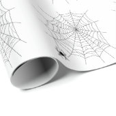 Spider and Spider Web Simple Muster Halloween Geschenkpapier (Rolleneckpunkt)