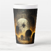 Spider Apokalypse Latte Tasse (Vorderseite)