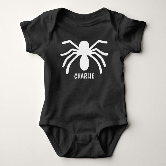 Spider Baby's erstes Halloween Baby Bodysuit Baby Strampler (Vorderseite)