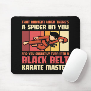Spider Black Belt Karate Master Mousepad