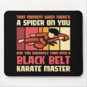Spider Black Belt Karate Master Mousepad (Vorne)