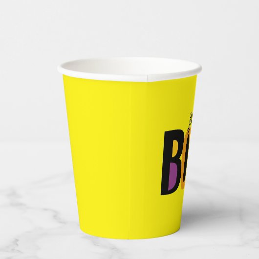 Spider BOO Halloween Pappbecher (Rechts)