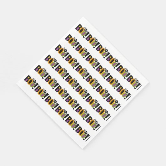 Spider BOO Halloween Serviette (Ecke)