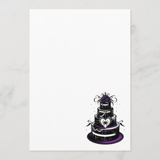 Spider Cake Menükarte (Rückseite)