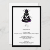 Spider Cake Menükarte (Vorne/Hinten)