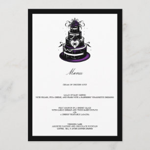 Spider Cake Menükarte