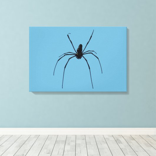Spider Canvas Print Leinwanddruck (Insitu (Holzboden))