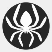 Spider Circle Symbol Runder Aufkleber (Vorderseite)