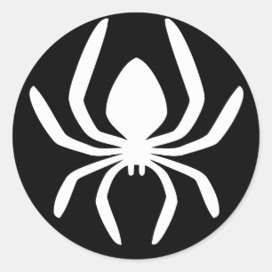 Spider Circle Symbol Runder Aufkleber