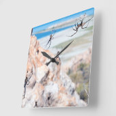 Spider City - Hangin Around Quadratische Wanduhr (Winkel)