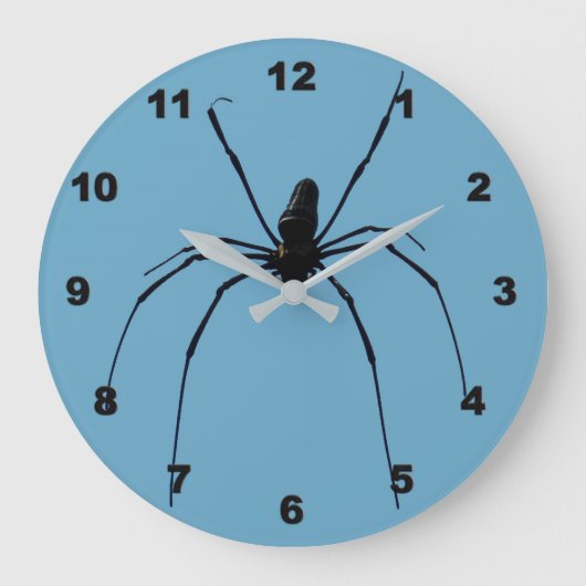 Spider Clock Große Wanduhr (Vorderseite)