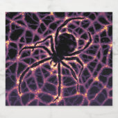 Spider Cosmic Web, Halloween Galaxie der Horror Alkoholflaschenetikett (Einzelnes Label)