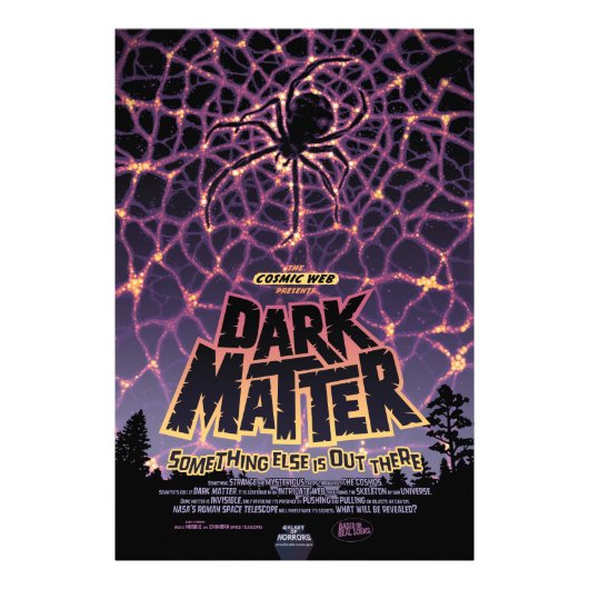 Spider Cosmic Web, Halloween Galaxie der Horror Fotodruck (Vorne)