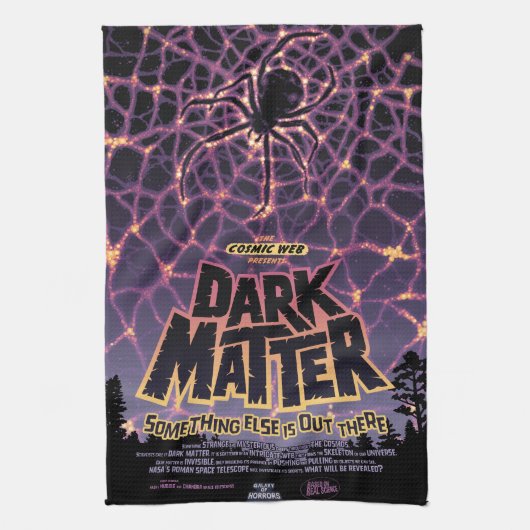 Spider Cosmic Web, Halloween Galaxie der Horror Geschirrtuch (Vertikal)
