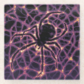 Spider Cosmic Web, Halloween Galaxie der Horror Glasuntersetzer (Vorderseite)
