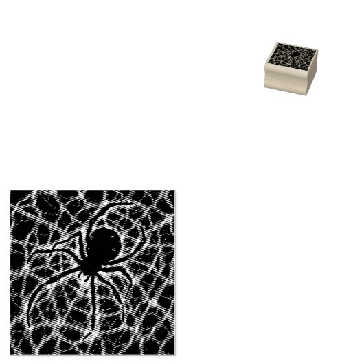 Spider Cosmic Web, Halloween Galaxie der Horror Gummistempel (Stempel)