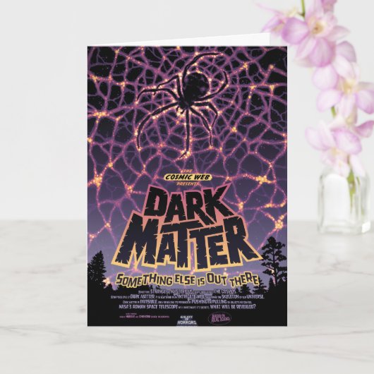 Spider Cosmic Web, Halloween Galaxie der Horror Karte (Orchidee)