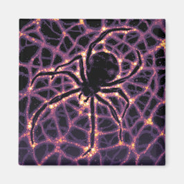 Spider Cosmic Web, Halloween Galaxie der Horror Magnet