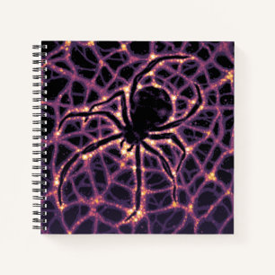 Spider Cosmic Web, Halloween Galaxie der Horror Notizblock