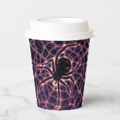 Spider Cosmic Web, Halloween Galaxie der Horror Pappbecher (Vorderseite)