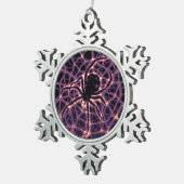 Spider Cosmic Web, Halloween Galaxie der Horror Schneeflocken Zinn-Ornament (Rechts)