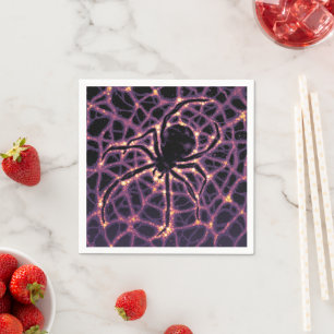 Spider Cosmic Web, Halloween Galaxie der Horror Serviette
