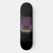 Spider Cosmic Web, Halloween Galaxie der Horror Skateboard (Vorderseite)