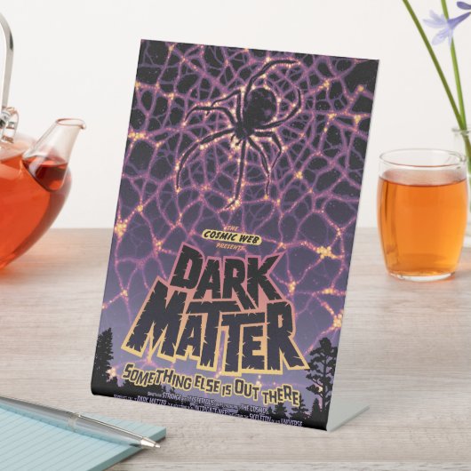 Spider Cosmic Web, Halloween Galaxie der Horror Sockelschild (In Situ)