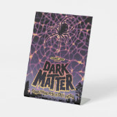 Spider Cosmic Web, Halloween Galaxie der Horror Sockelschild (Vorderseite)