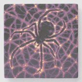 Spider Cosmic Web, Halloween Galaxie der Horror Steinuntersetzer (Vorderseite)