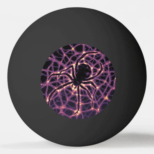 Spider Cosmic Web, Halloween Galaxie der Horror Tischtennisball (Vorderseite)