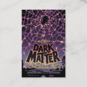 Spider Cosmic Web, Halloween Galaxie der Horror Visitenkarte (Vorderseite)