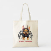 Spider Costume Frenchie Pup Halloween Tragetasche (Rückseite)