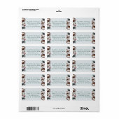 Spider Crabs Border Address Labels Adressaufkleber (Vorne)