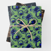 Spider Crabs Fish Gemustert Geschenkpapier Set (Beispiel)