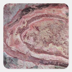 Spider Crater, Western Australien Quadratischer Aufkleber